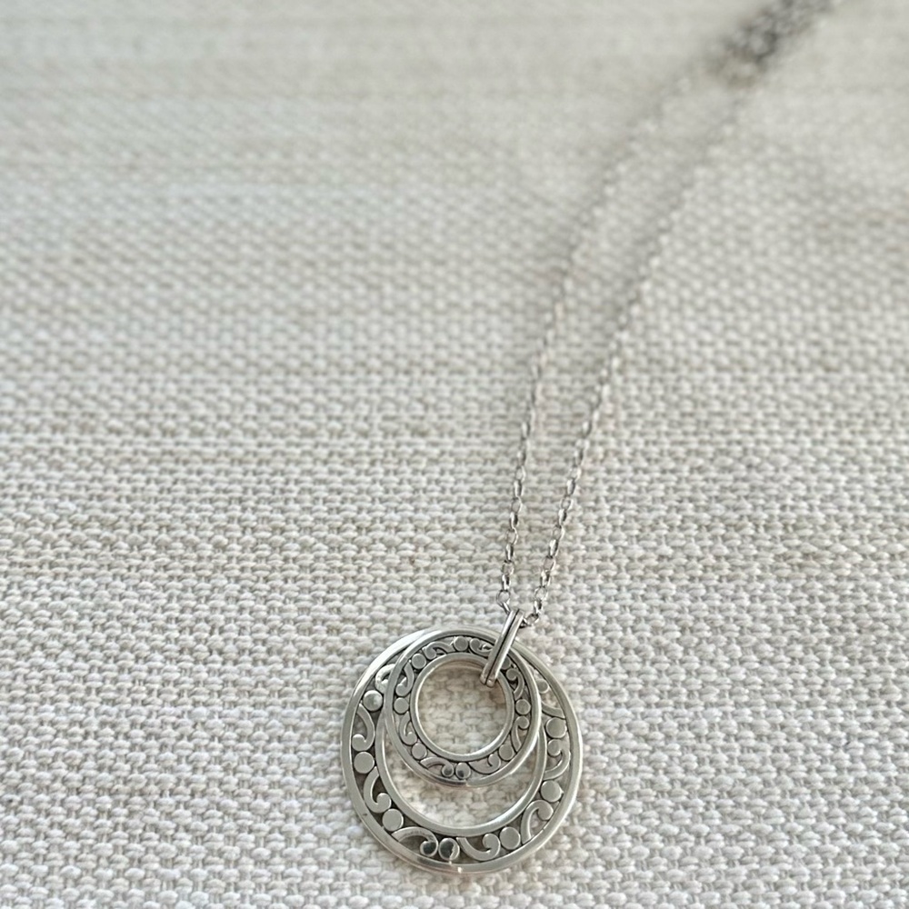 BRIGHTON Contempo Open Ring Convertible Long Necklace • JM3970 • Spin Rings - Picture 4 of 14